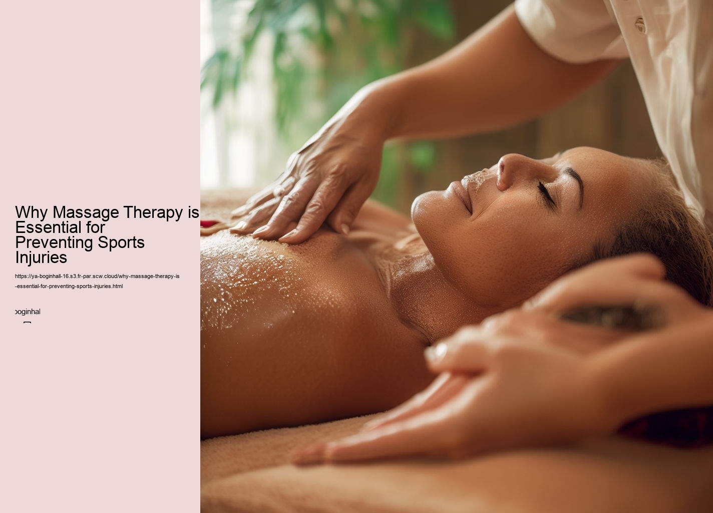 Why Massage Therapy is Essential for Preventing Sports Injuries